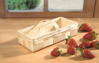 Bügelkorb Natur Box Aufbewahrungskorb Schale Korb Flechtkorb Erntekorb 26cm