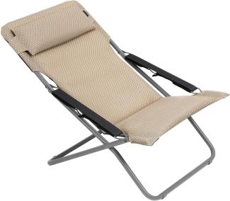 Lafuma Liegestuhl Transabed XXL Becomfort Polster beige Moka