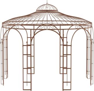 ELEO Metallpavillon rund Florenz Ø 3,7 m unbeschichtet