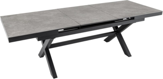 riess-ambiente Gartentisch EMPIRE 180-240cm hellgrau / anthrazit (Einzelartikel, 1-St), Outdoor · Keramik · Aluminium · ausziehbar · Terrasse · Modern Design