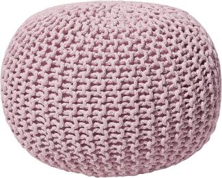 Pouf rosa ⌀ 50 cm CONRAD