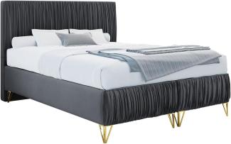 mirjan24 Boxspringbett Lux II , grau, 180x200 cm