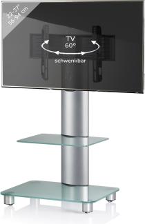 Fernseher TV Stand Ständer Halterung Standfuss Fernsehtisch Monitor Halter Glas