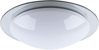 LED Deckenleuchte, Sternen-Effekt, IP44, CCT, weiß, D 38 cm