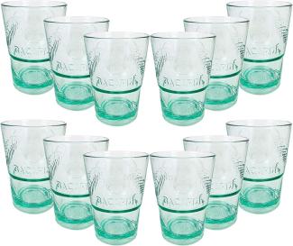 Bacardi Rum KUNSTSTOFF Glas - Gläser Set - 12x Kunststoff Gläser Mojito Longdrinkglas Cuba Libre Cocktail Bar