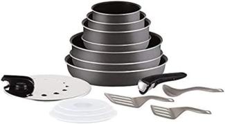 Tefal l2048802 Ingenio Minute Set 15 Pieces alle Herde außer Induktion, grau anthrazit