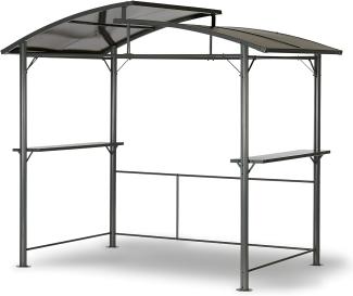 Leco Profi-Grillpavillon XXL mit Polycarbonat-Dach, 275 x 165 x 233 cm (L x B x H)