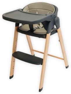 Bo Jungle Grow With Me Hochstuhl - Shady Grey Holz