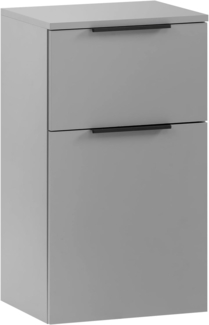 SCHILDMEYER Unterschrank Kommode Badschrank Badmöbel platingrau 40,3 x 70 x 32 cm