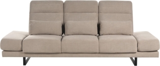 IKAST Stoff Taupe 3-Sitzer