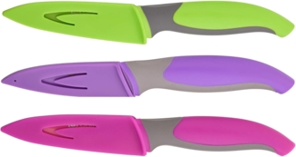 3er Set Küchenmesser mit Klingenschutz CX1