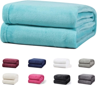 Wohndecke Luxury Kuscheldecke, 150x200 cm, 220x240 cm, 230x270 cm, Buymax, super weiche Fleece-Tagesdecke, Sofadecke