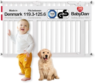 BabyDan Türschutzgitter, extra breit, mit Druckbefestigung