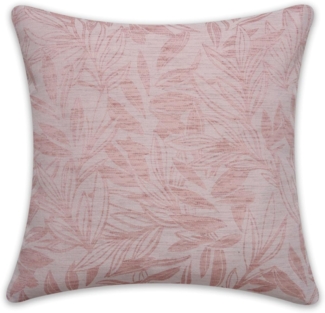 Sehlbach Kissen Jacquard Blätter rosa 45 x 45 cm