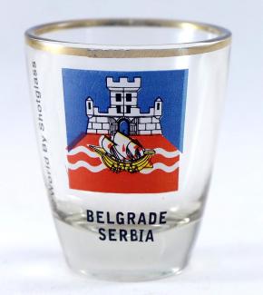 Serbia Belgrade Shot Glass by World By Shotglass