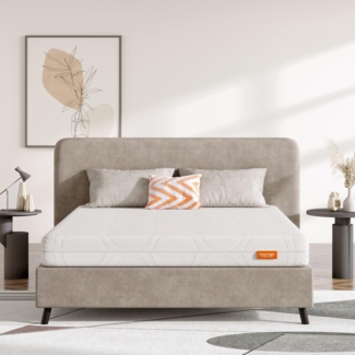 Sweetnight Matratze 160x200, Ergonomische 7 Zonen Kaltschaummatratze, 18 cm Memory Foam Matratze, Atmungsaktiv, Weiß, Matratze 2 in 1, Härtegrad H3&H4,160x200 cm