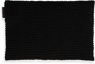 Knit Factory Vinz Kissen 60x40 cm Glatt Schwarz