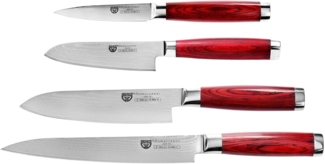 Damast-Messerset 4-tlg.