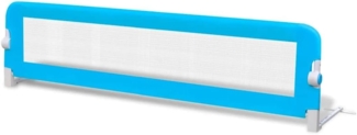 vidaXL Bettschutzgitter 150x42 cm Blau