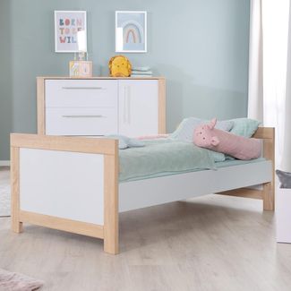 roba Kinderzimmerset 'Matilda' 2-teilig - Bett 70 x 140 - Wickelkommode - Lichtgrau / Artisan Eiche