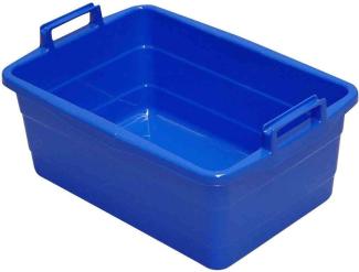 Wanne eckig 50 cm blau