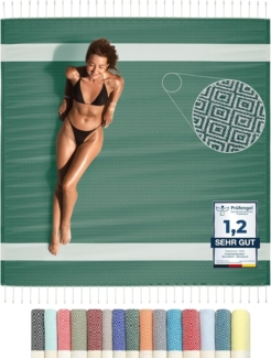 furora HOLIDAY Strandtuch XXL groß 200x200 cm Strand Tuch, aus Baumwolle, Stranddecke, Vielseitig, schöne Farben, hochwertige Verarbeitung