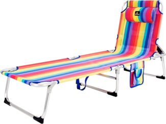 CREVICOSTA QUALITY MARK MARCAS DE CALIDAD Aquarius 2012 Stolz, Strandliege, zusammenklappbar, neigbar, bis zu 4 Positionen. Modernes Design für Diese Liege, leicht zu transportieren