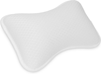 Navaris Kopfkissen Kleines Badewannenkissen aus Mesh - Anti-Rutsch-Kopfkissen für Wanne
