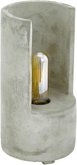 Eglo 49111 Tischleuchte LYNTON Beton grau E27 1X40W Ø14cm H:27cm mit Kabelschalter