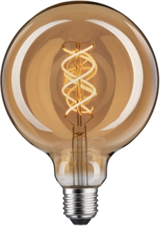 Paulmann 28869 LED Lampe 1879 Globe 125 Filament Warmweiß 230lm 4 Watt dimmbar Gold Vintage 1800 K E27 Leuchtmittel