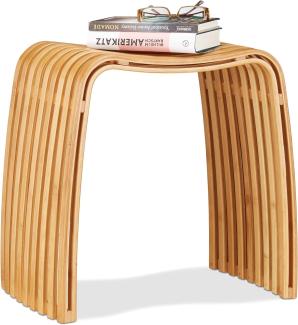 Garderoben Hocker im Bambus Design