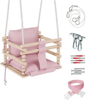 MAMOI® Babyschaukel Holz | Indoor Babyschaukel | Kinderschaukel Indoor | Babyschaukel 3 in 1 + SICHERHEITSGURT | Holzschaukel Baby | Kleinkindschaukel | Kinderschaukel | CE | 100% ECO | Made in EU