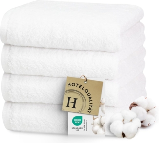 ZOLLNER Handtücher, Walkfrottier (4-St), 50 x 100 cm, 100% Baumwolle, vom Hotelwäschespezialisten