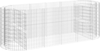 vidaXL Gabionen-Hochbeet Verzinktes Eisen 300x100x100 cm 152046