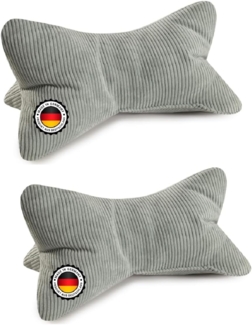 BONVIONN Leseknochen SELMA - ca. 42 x 22 cm - 2er Set grau