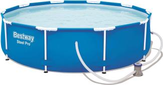 Bestway Frame Pool Set 305x76 cm Swimmingpool Schwimmbecken Filterpumpe