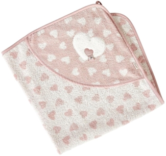 Sterntaler Kapuzen Badetuch 80x80 cm Esel Emmi Girl Herzen flora rose