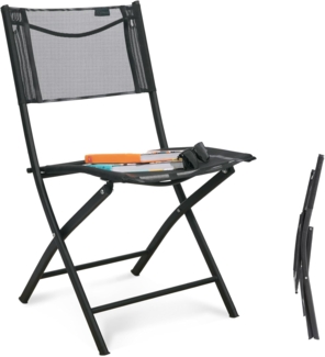 Homecall Klappbarer Gartenstuhl - (Schwarz)