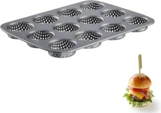 WESTMARK Brotbackform 12er Burger-Bun Brötchen Backform MINI "Ährensache", (1-tlg)