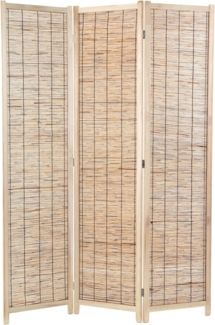 DESIGN DELIGHTS Paravent RAUMTEILER PLAYA, Schilfrohr, 170x120 cm, Natur Paravent Sichtschutz