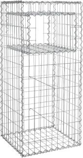 Gabione Gabionen Säule 50x50x120 cm Pfosten eckig Steinkorb Mauer Draht Gitter