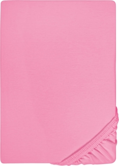 biberna Feinjersey-Spannbetttuch 0077144, pink, 1 x 140 x 200 cm - 160x200 cm