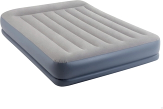 Intex Luftbett Intex 64118 Luftbett Pillow Rest Fiber-Tech 152 x 203 x 30 cm mit Pumpe, (1-tlg)