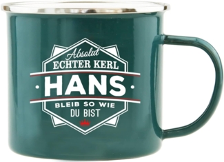 HTI-Living Hans Echter Kerl Emaille Becher
