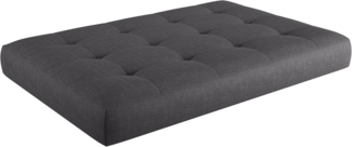 sunnypillow Palettenkissen Palettenauflage Palettenpolster Palettensofa Sitzkissen Rückenlehne gesteppt Sitzkissen 120 x 80 x 15 cm Grey