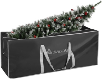 Salcar Künstlicher Weihnachtsbaum Aufbewahrungstasche für Weihnachtsbaum bis zu 240 cm, Transporthülle, 130 x 40 x 50 cm Aufbewahrungstasche, Reißfest, Wasserdicht