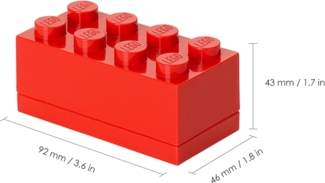 Room Copenhagen 4012 Brotdose Kinder Rot Polypropylen (PP) Monochromatisch Rechteckig