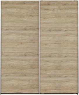 Rauch Möbel Santiago Schwebetürenschrank, Holz, Eiche Sanremo hell, BxHxT: 175 x 210 x 59 cm