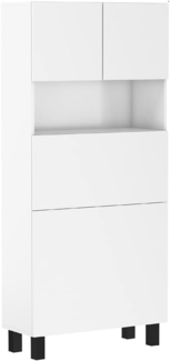 BIM Furniture Klappbare Schreibtischregale HOMI-Regale Haushaltsbüro Wandtisch Computertisch Laptop-Tisch Klapptisch (weiß matt)