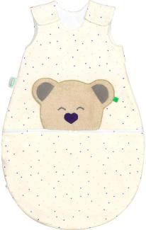 Odenwälder muckiAIR Jersey-Schlafsack heart and stars blue 80